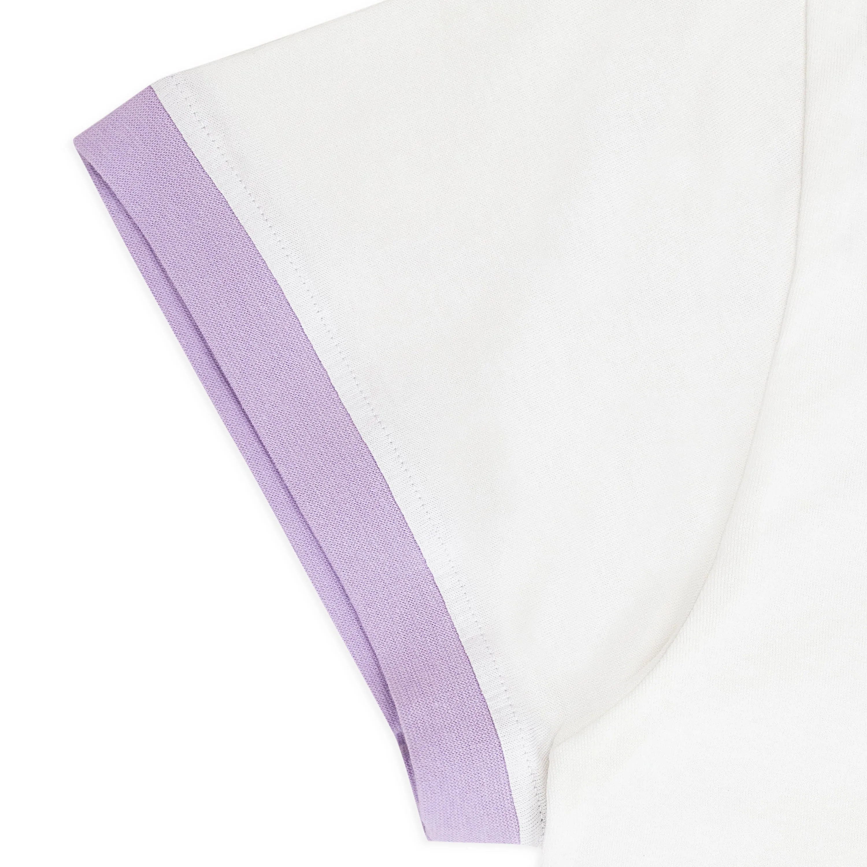 3D LOGO RINGER WHITE PURPLE T-SHIRT