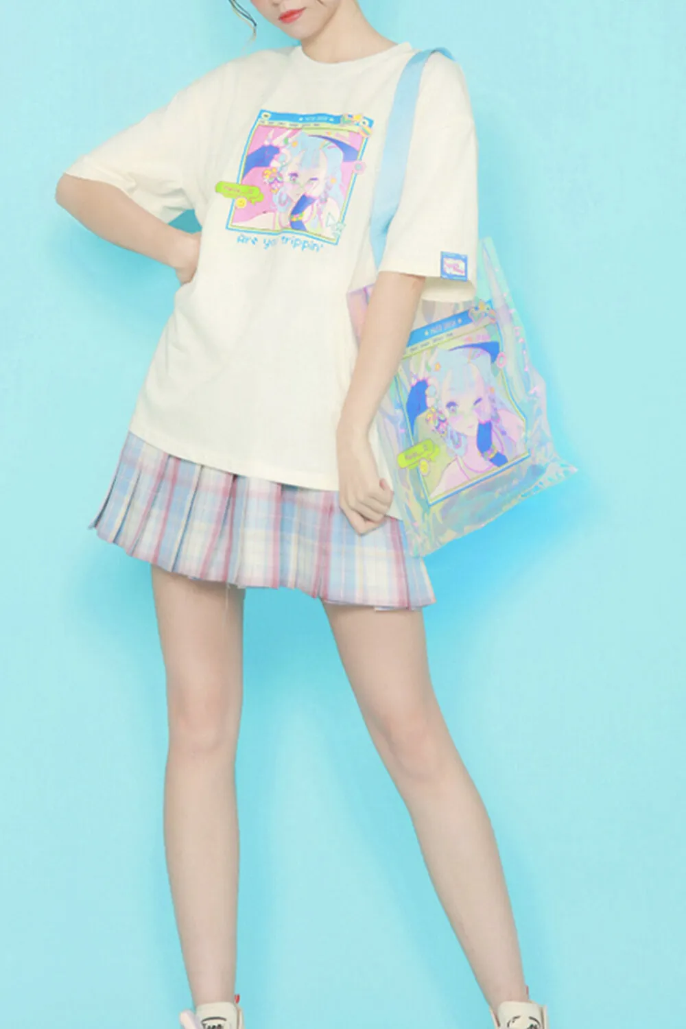 Are You Trippin Anime T-Shirt Webcore Aesthetic