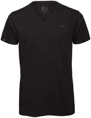 BAC TM044 ― Unisex Bio-Baumwolle V-Neck T-Shirt - Schwarz