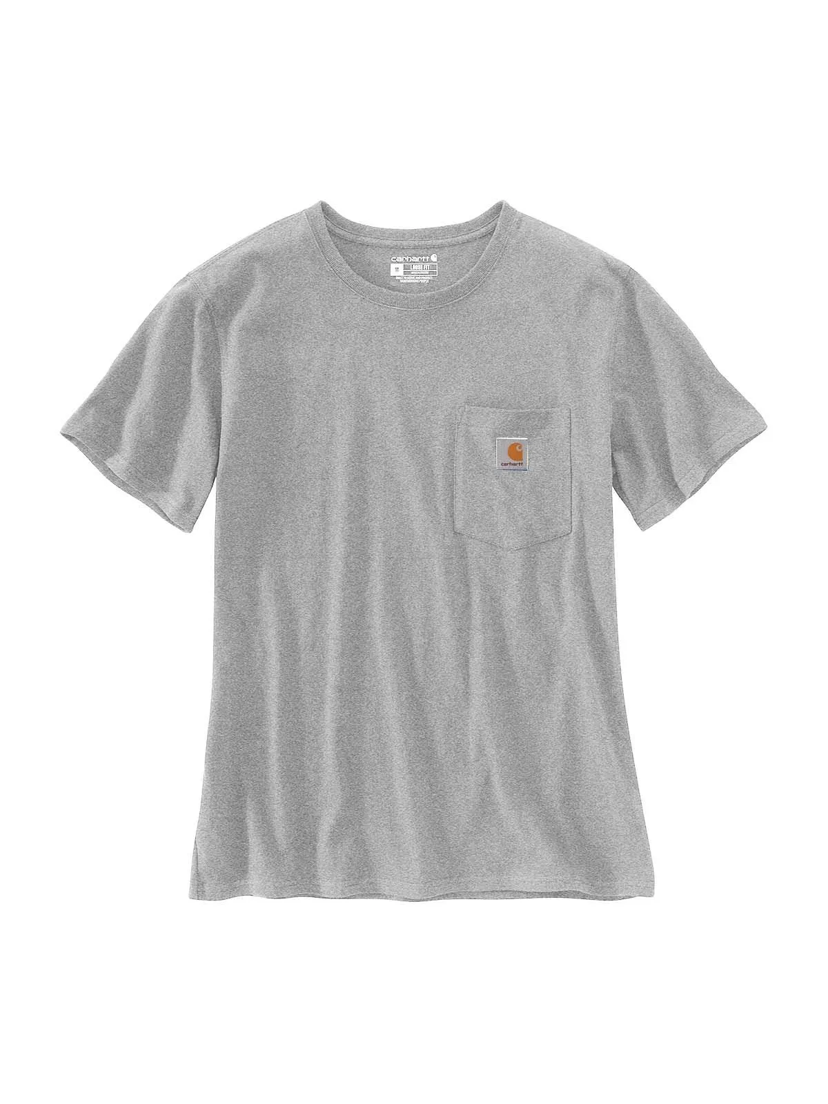Carhartt&#x20;103067&#x20;Women&#x27;s&#x20;Pocket&#x20;s&#x2F;s&#x20;T-Shirt&#x20;-&#x20;Heather&#x20;Grey