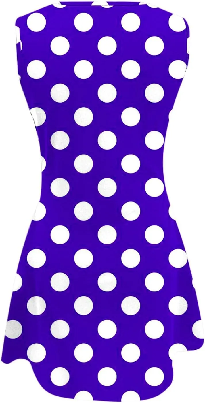 Casual Summer Dress Womens with Pockets Summer Casual Tank Dress Sleeveless Midi Beach Dress Cotton Sundresses