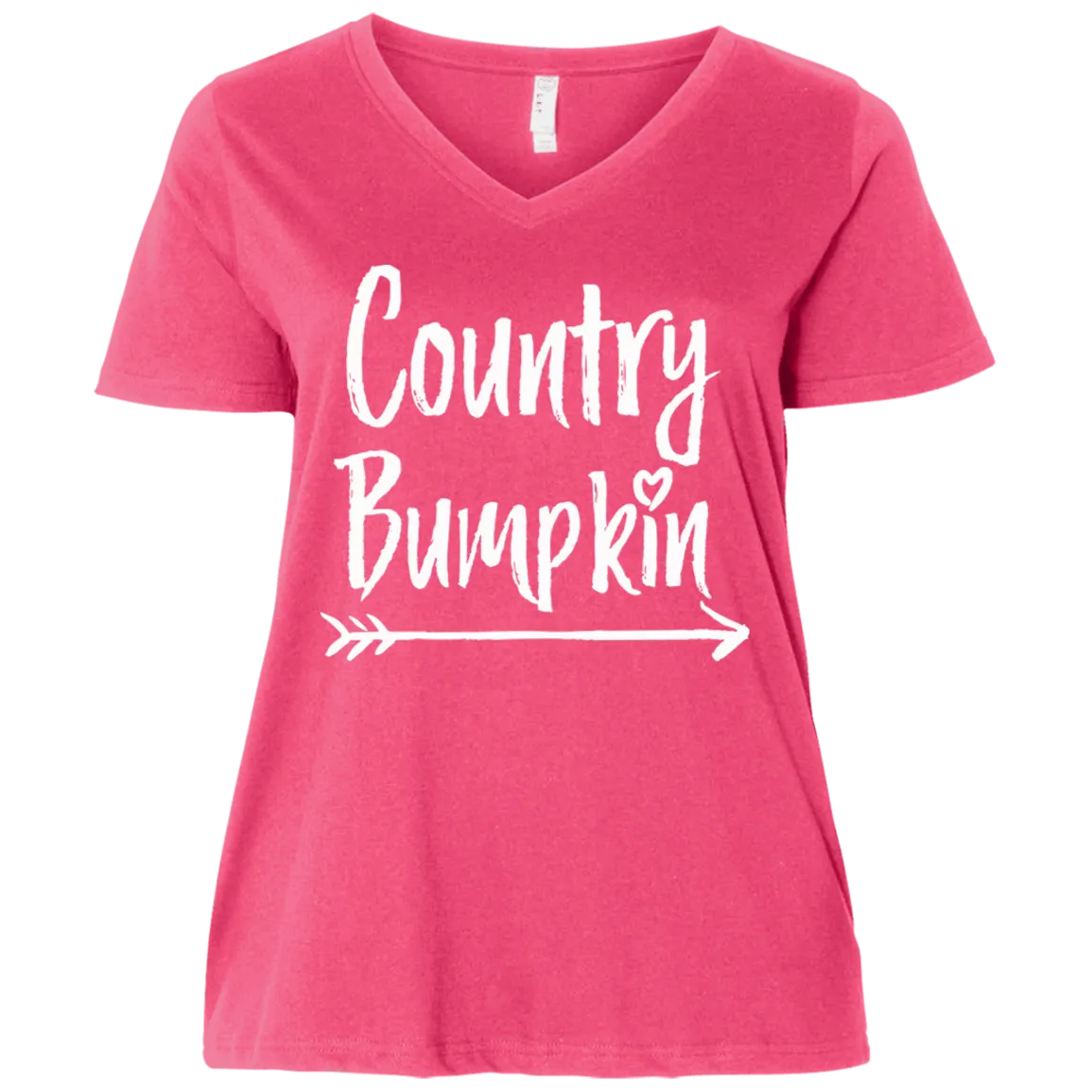 Country Bumpkin Ladies' Curvy V-Neck T-Shirt