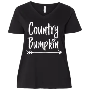 Country Bumpkin Ladies' Curvy V-Neck T-Shirt