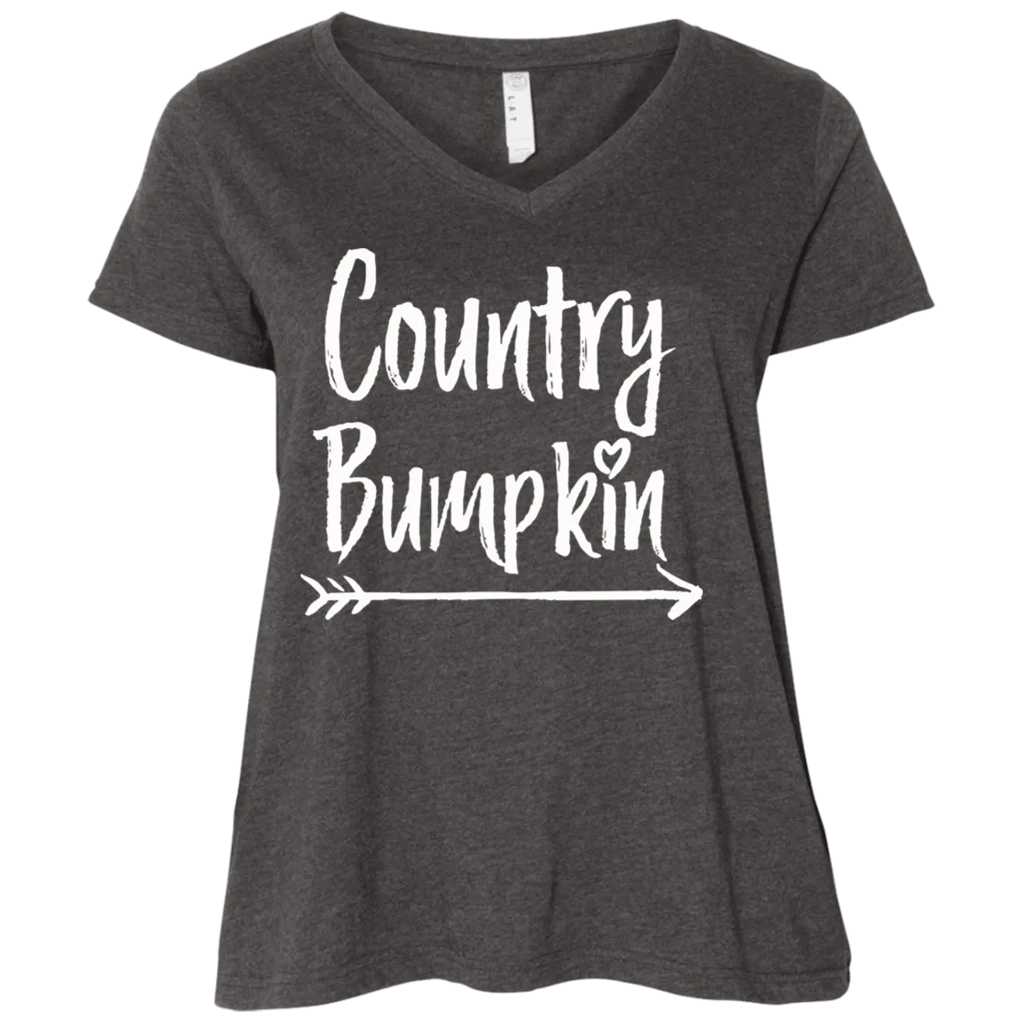Country Bumpkin Ladies' Curvy V-Neck T-Shirt