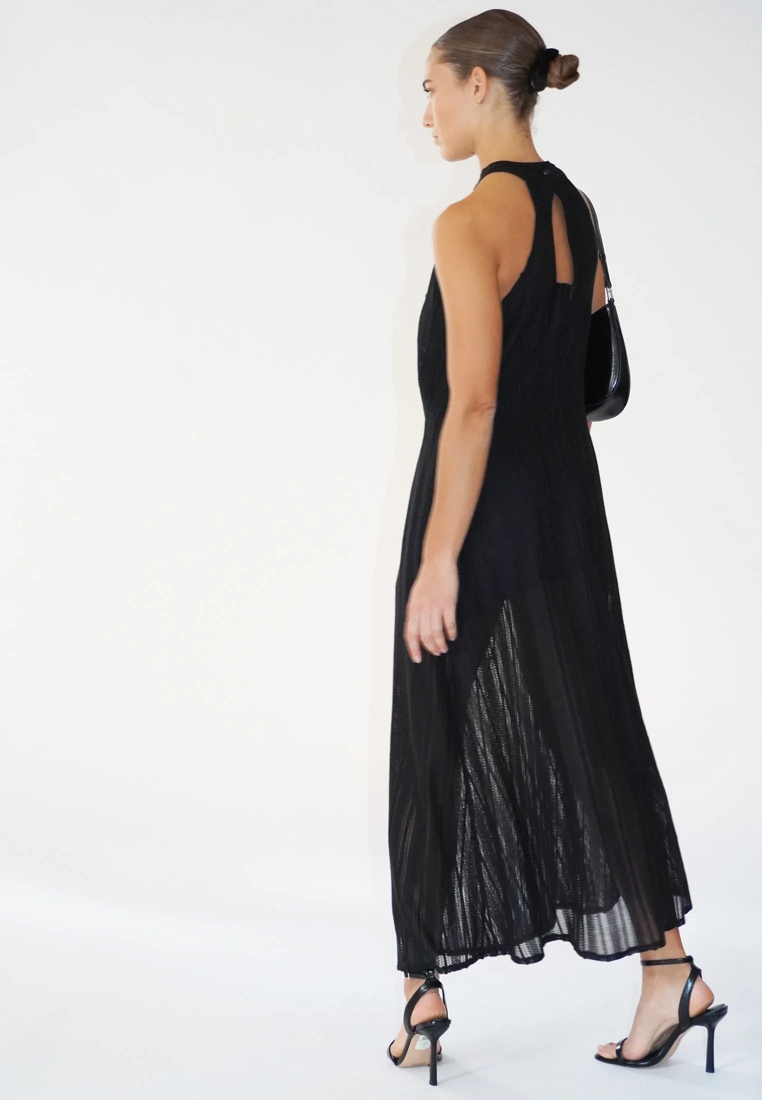 CRUSH DRESS BLACK