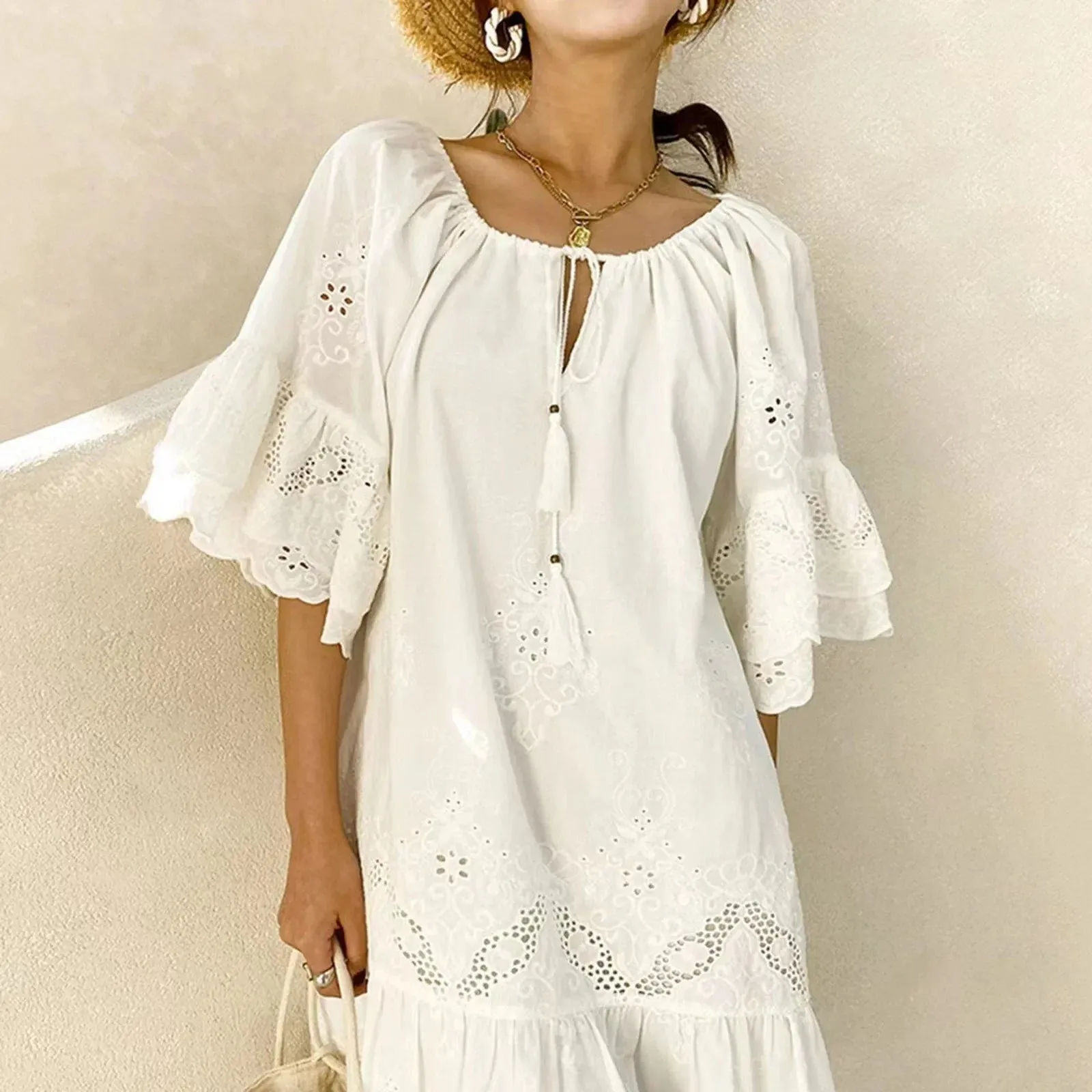 Effortless Casual Elegant Versatile Office Ready Romantic Chic Feminine Midi Stylish Dress