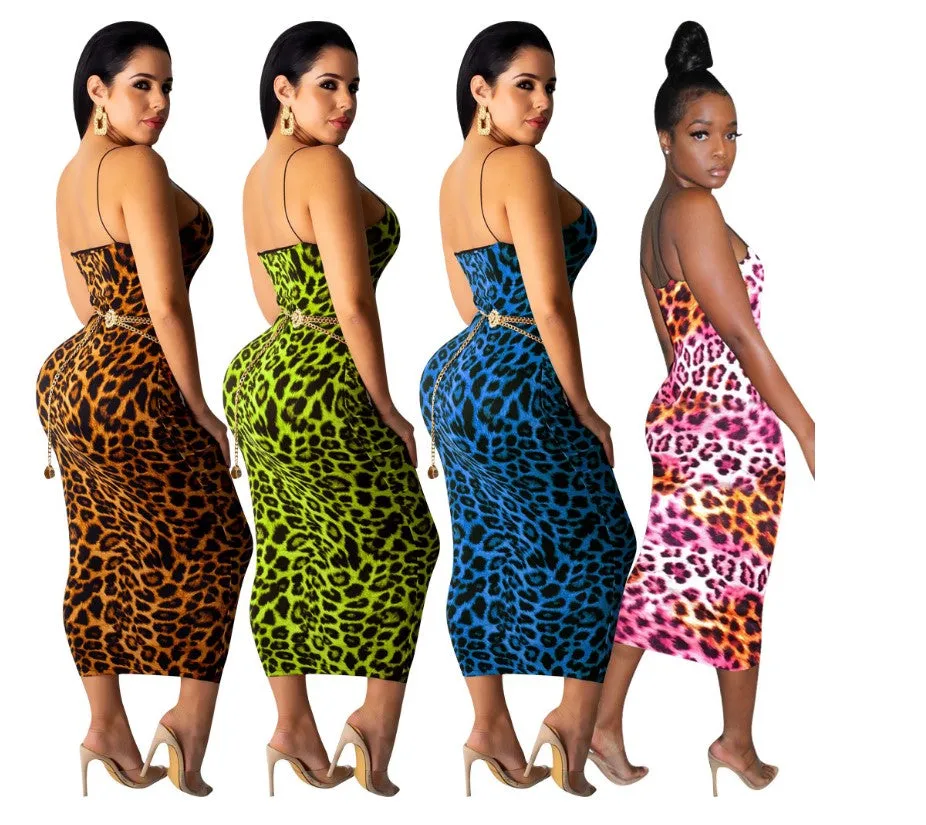 Leopard Print Summer Dresses - Culture Heaven Special