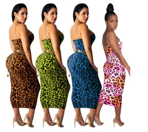 Leopard Print Summer Dresses - Culture Heaven Special