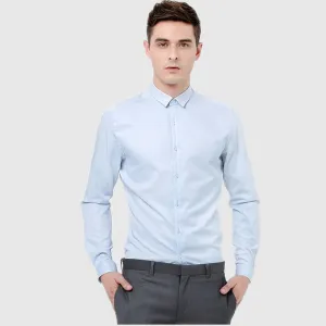 Men suits shirt blue fashion handsome