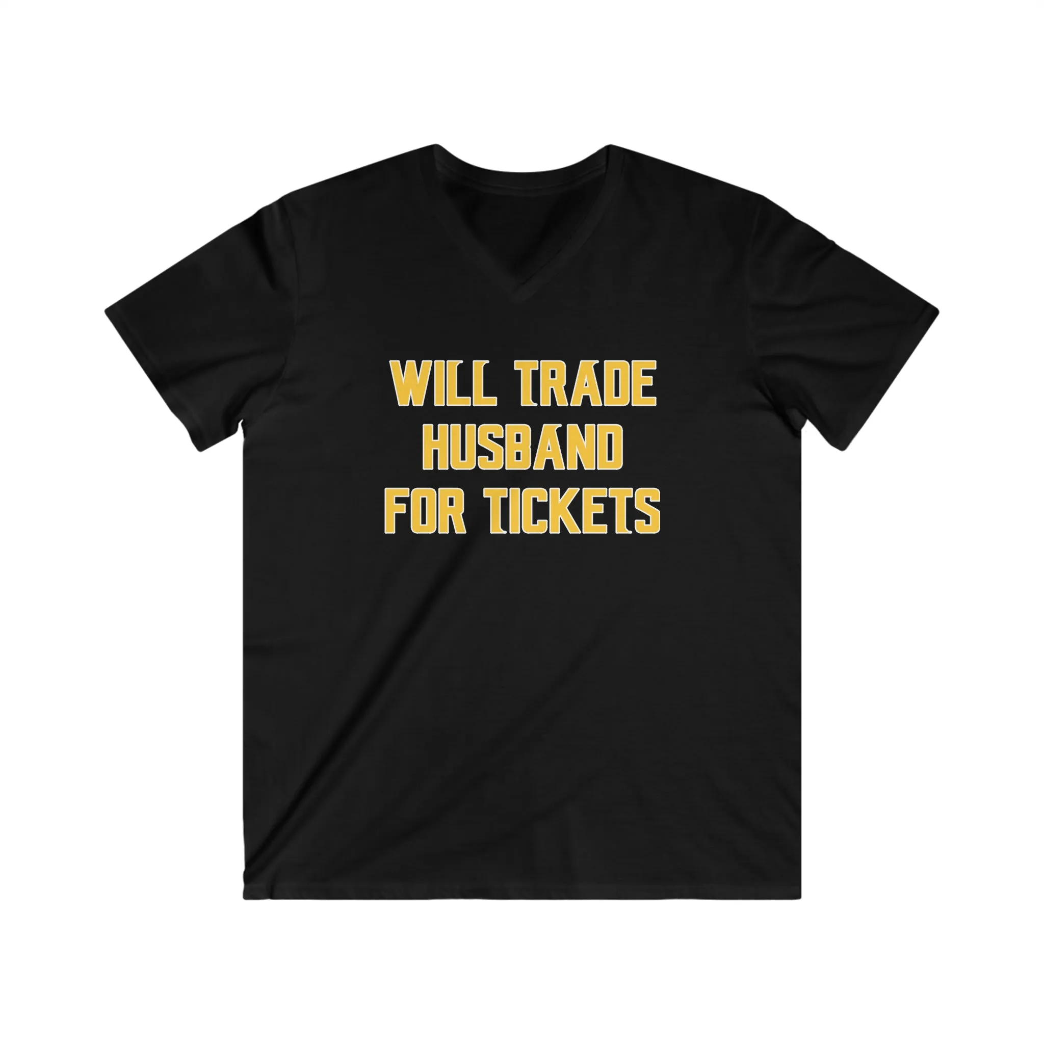 Men's Fitted V-Neck Short Sleeve - Husband for Tickets
