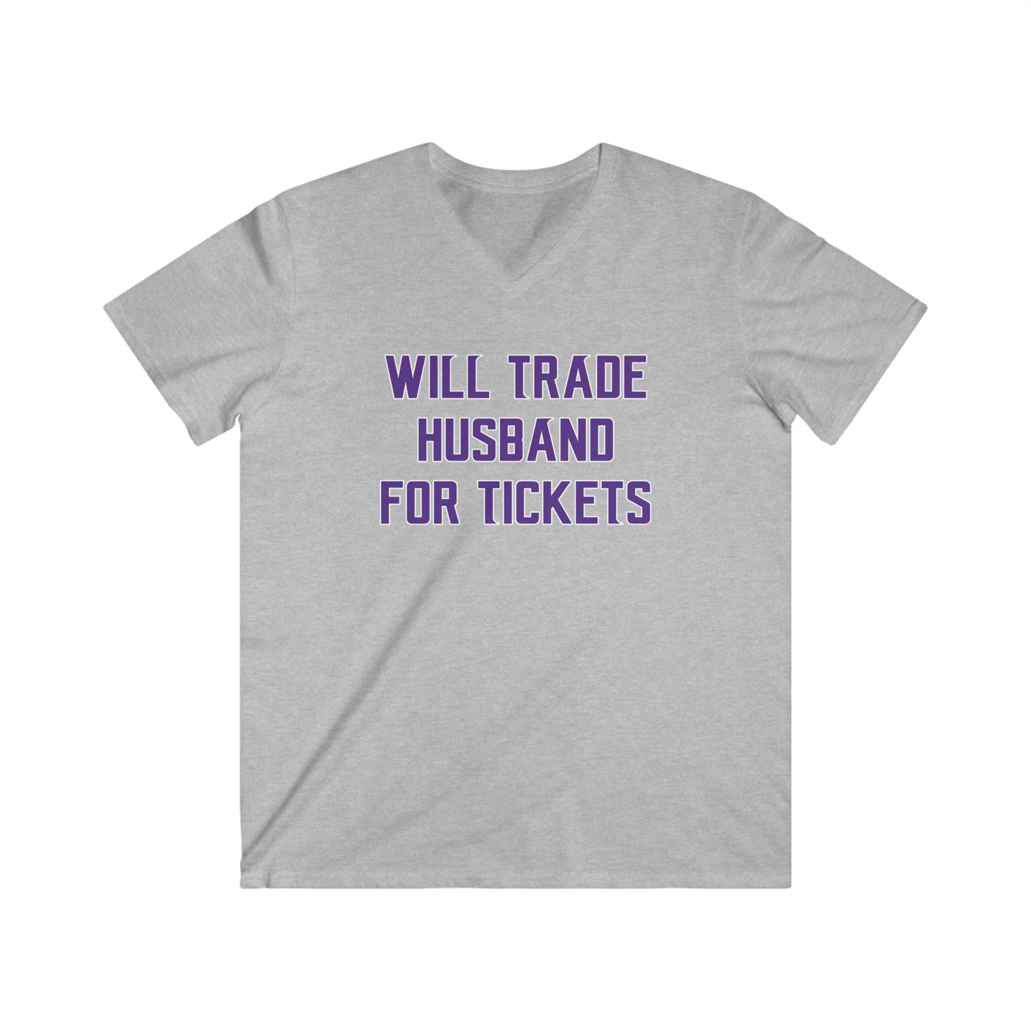 Men's Fitted V-Neck Short Sleeve - Husband for Tickets