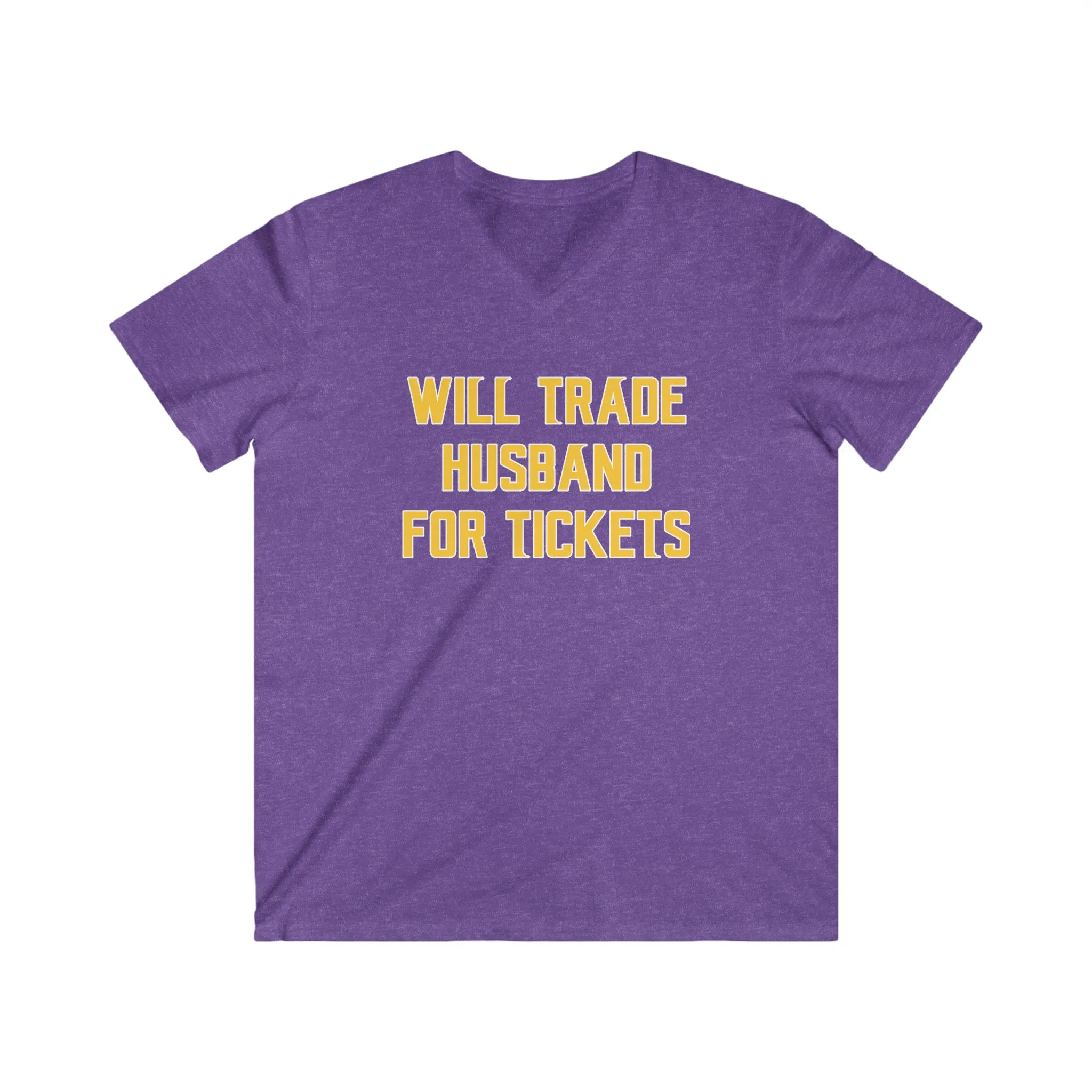 Men's Fitted V-Neck Short Sleeve - Husband for Tickets