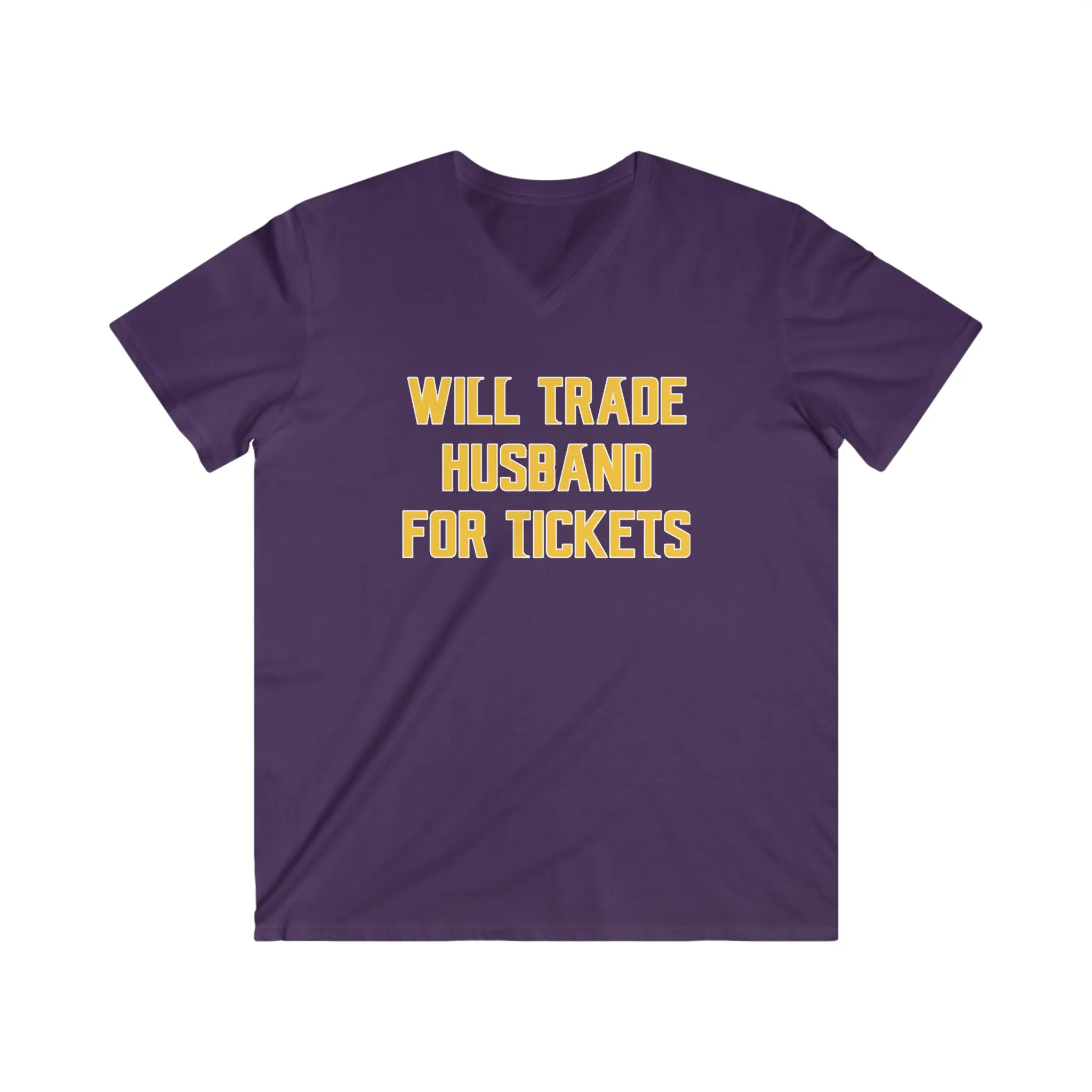 Men's Fitted V-Neck Short Sleeve - Husband for Tickets