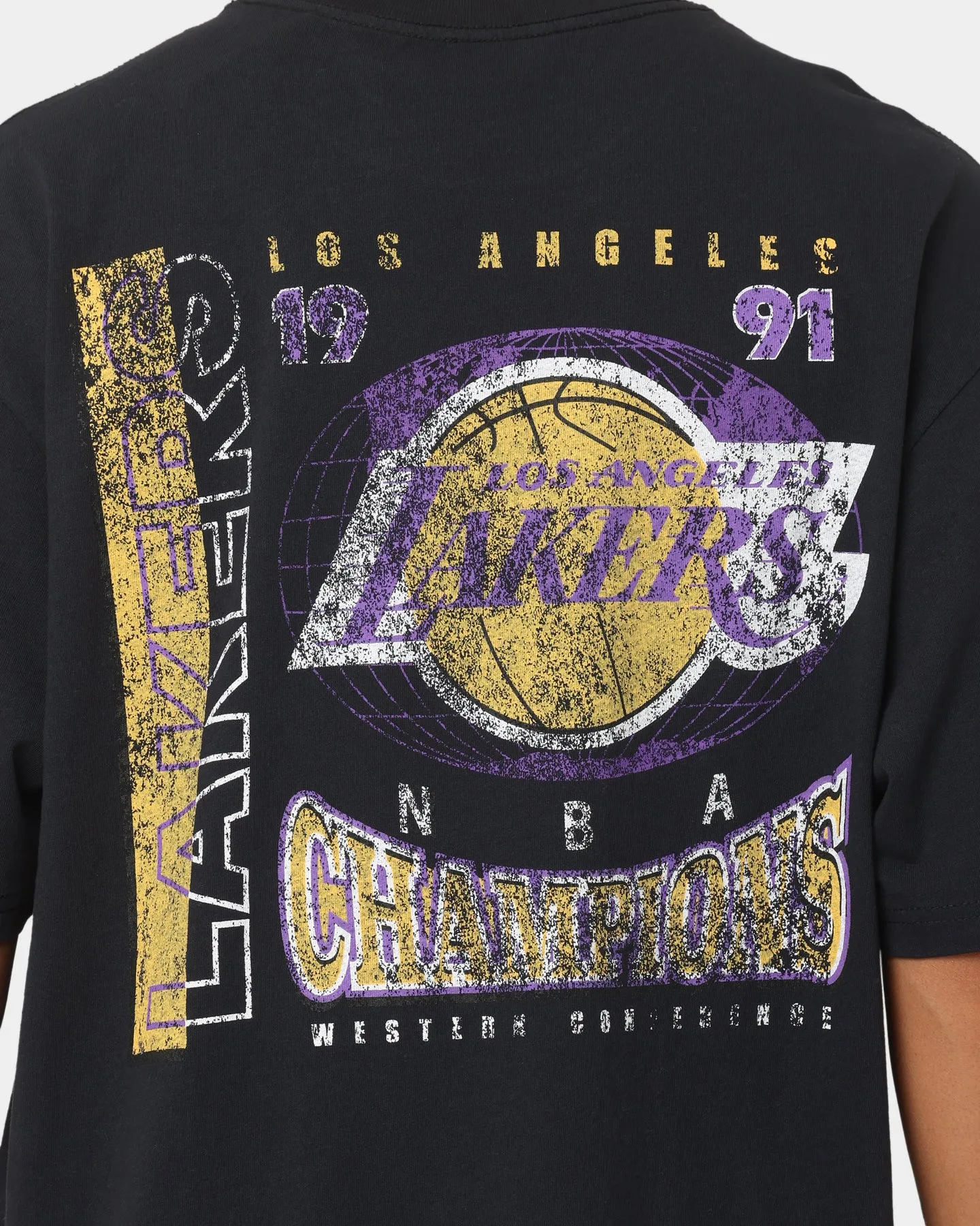 Mitchell & Ness Los Angeles Lakers Vintage Finals T-Shirt Faded Black