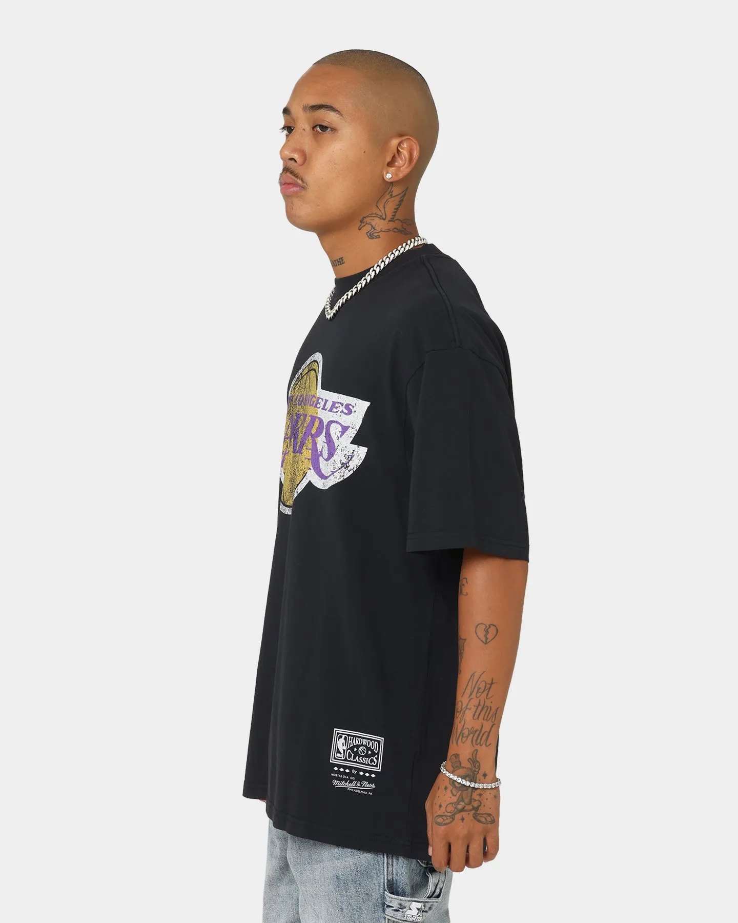 Mitchell & Ness Los Angeles Lakers Vintage Finals T-Shirt Faded Black