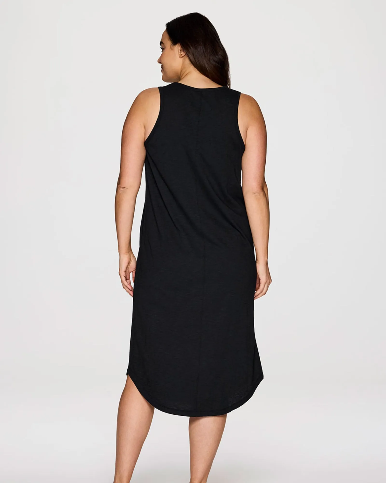 Plus Weekender Midi Tank Dress | Black
