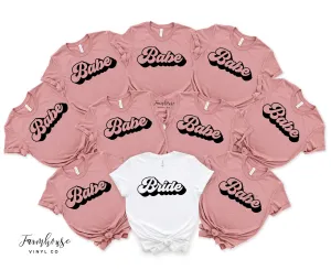 Retro Bride & Babe Shirts