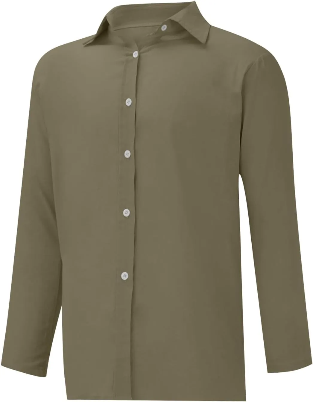 Summer Cotton Linen Shirts for Women Trendy Casual Long Sleeve Button Oversized Tshirts Ladies Work Tops