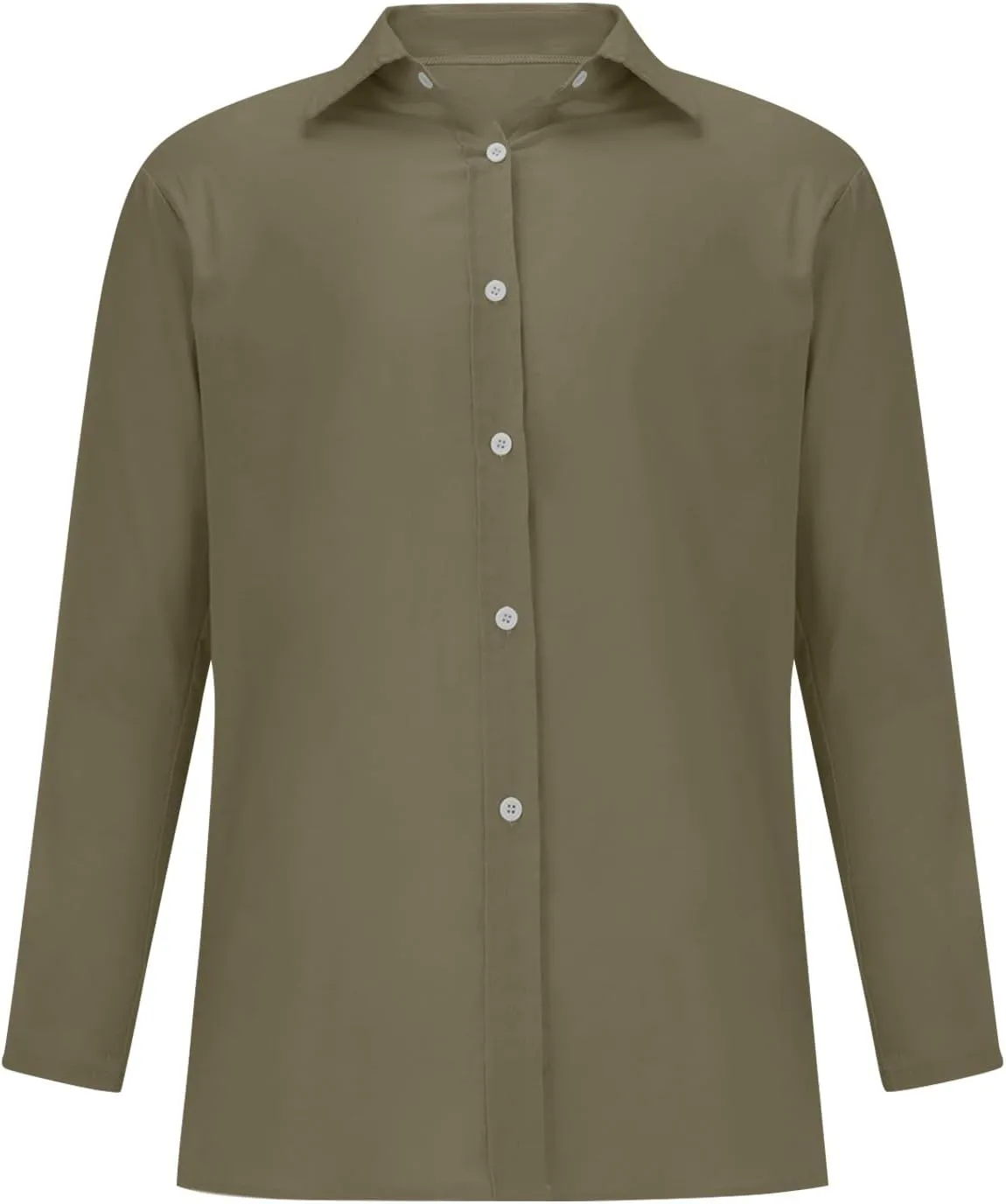 Summer Cotton Linen Shirts for Women Trendy Casual Long Sleeve Button Oversized Tshirts Ladies Work Tops