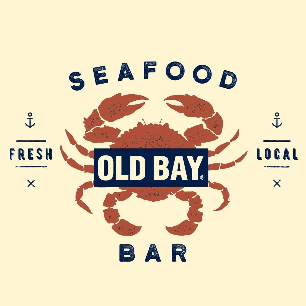 Tee Luv Men's Old Bay Seasoning Crab Ringer Tee Shirt