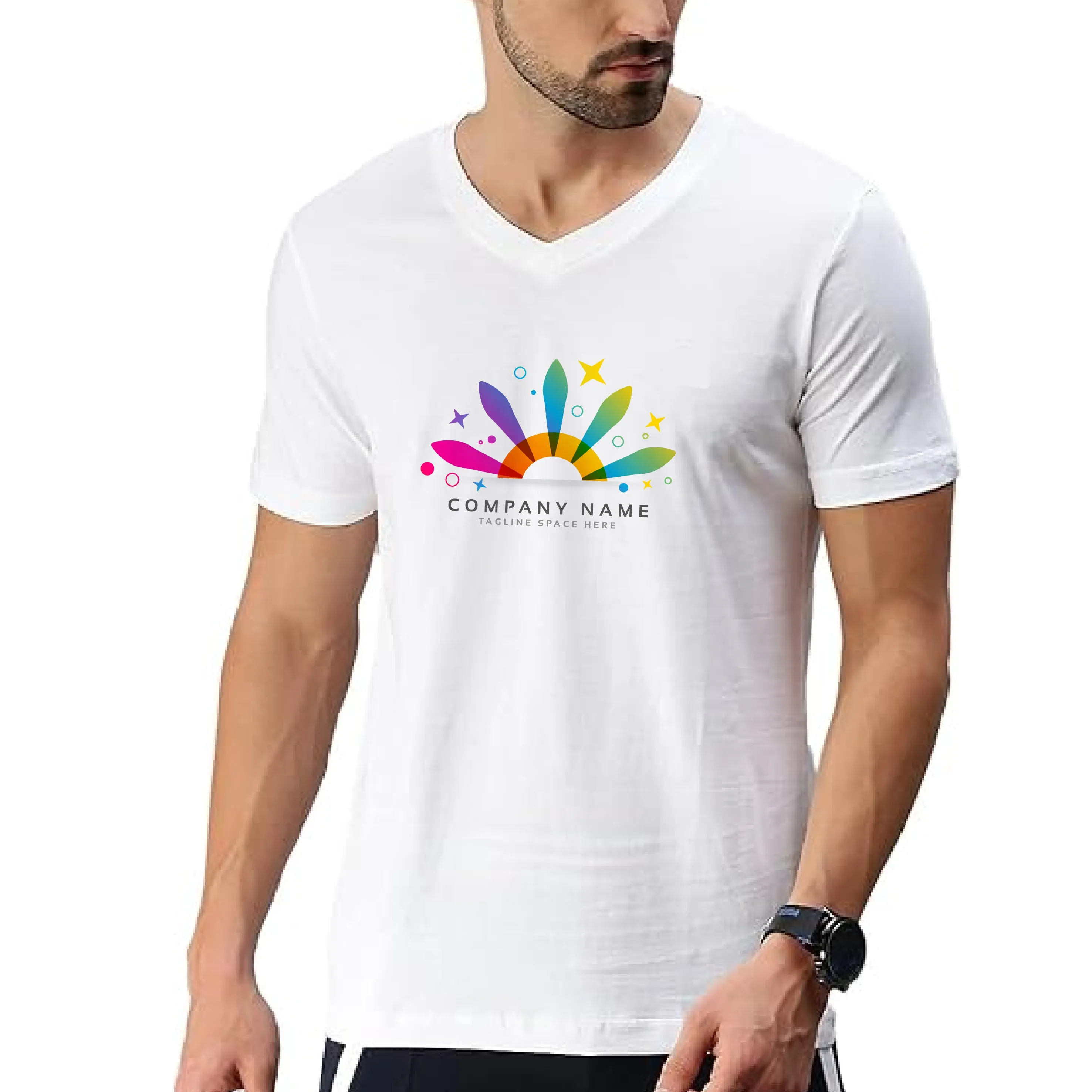 V-Neck Short Sleeve T-Shirts