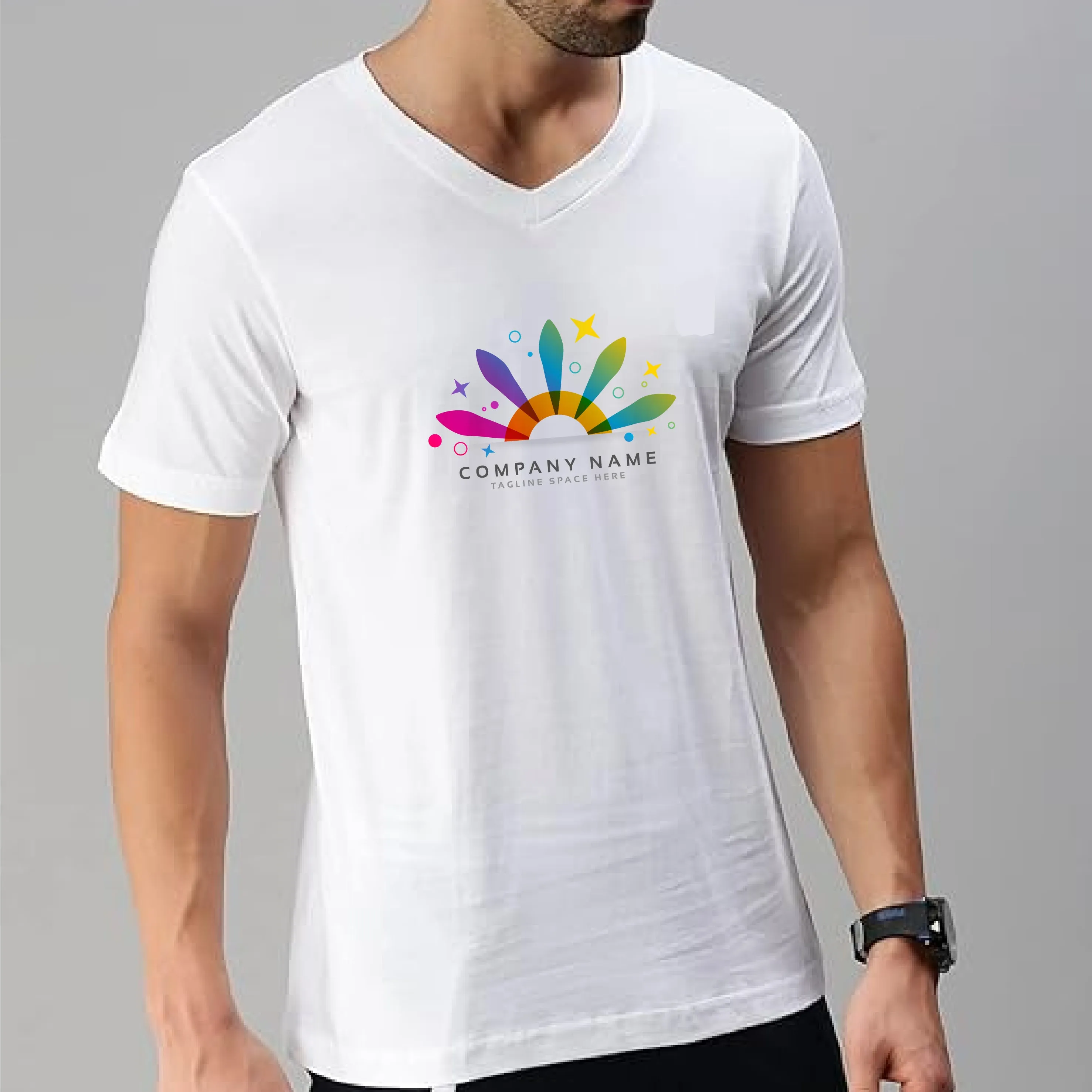 V-Neck Short Sleeve T-Shirts