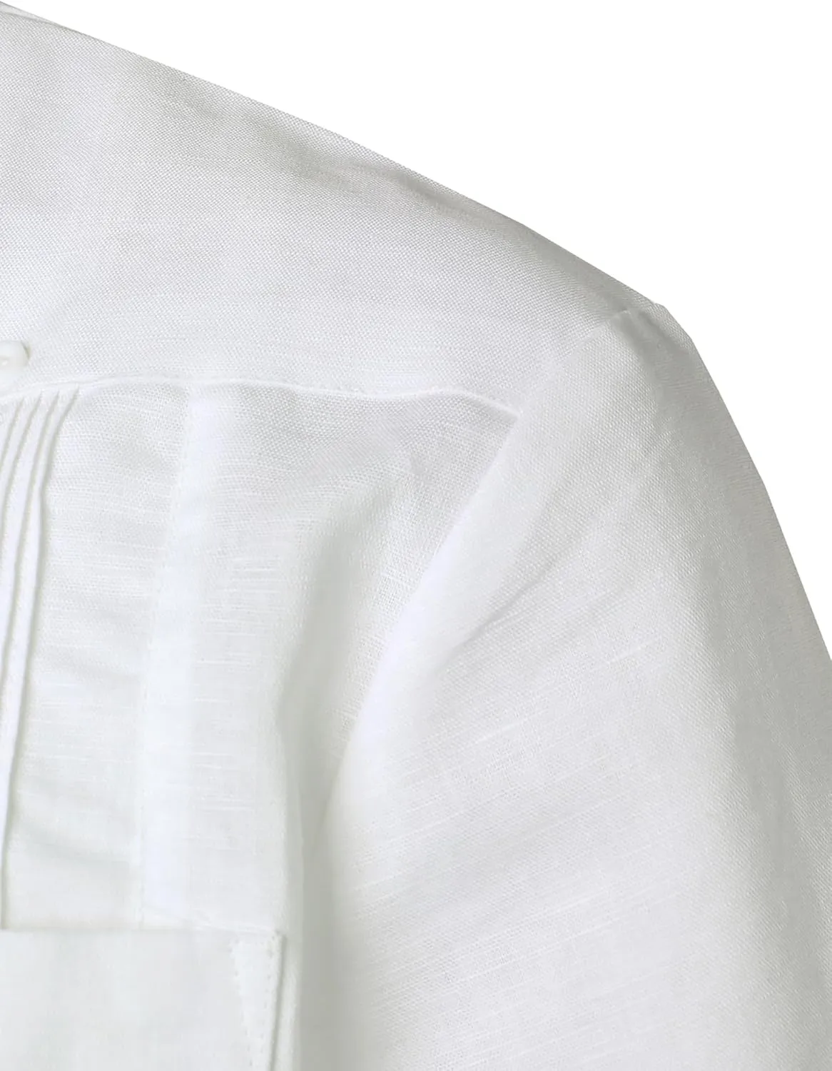 VATPAVE Mens Linen Cuban Guayabera Shirts Casual Button Down Short Sleeve Summer Shirts