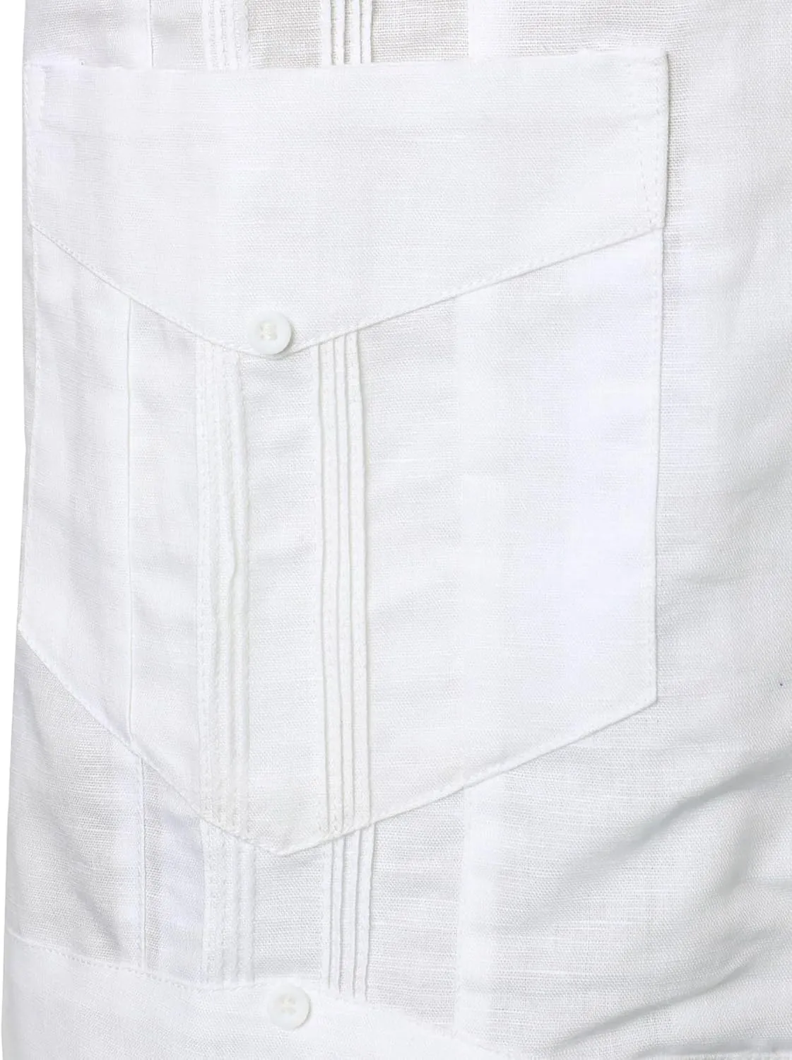 VATPAVE Mens Linen Cuban Guayabera Shirts Casual Button Down Short Sleeve Summer Shirts